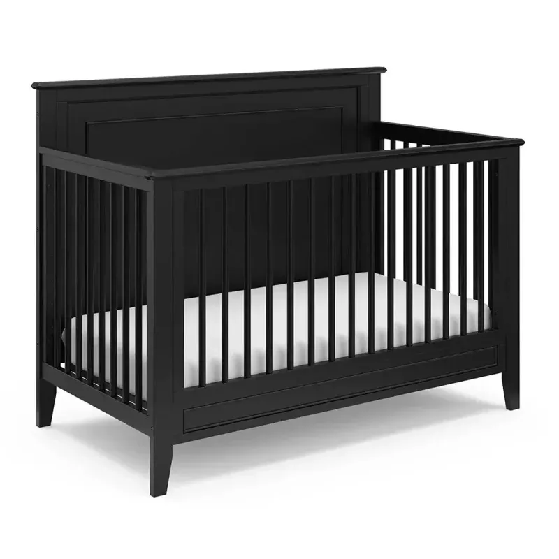 Solstice 5-in-1 Convertible Crib - Black