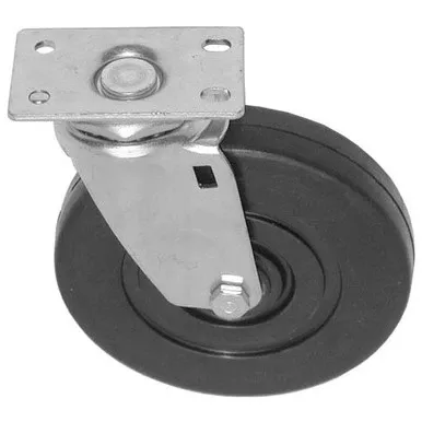 Standard-Duty 4" Plate Caster Solid polyolefin wheel and hub for CHG – Replaces CHG C11-1040