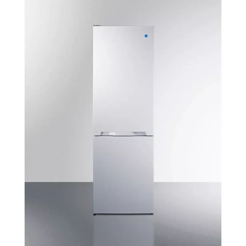 Summit FFBF121WLHD 24" Wide Wide Bottom Mount Refrigerator-Freezer White
