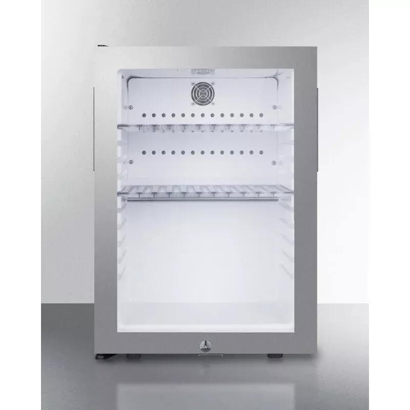 Summit MB27GLSS 16" Wide Compact Minibar Black