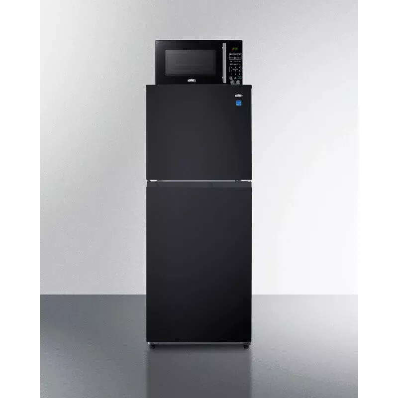 Summit MRF1087BA Microwave/Refrigerator-Freezer Combination with Allocator Black
