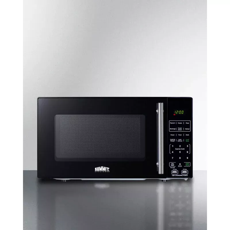 Summit SM903BSA1 Compact Microwave with USB Ports and Allocator Black