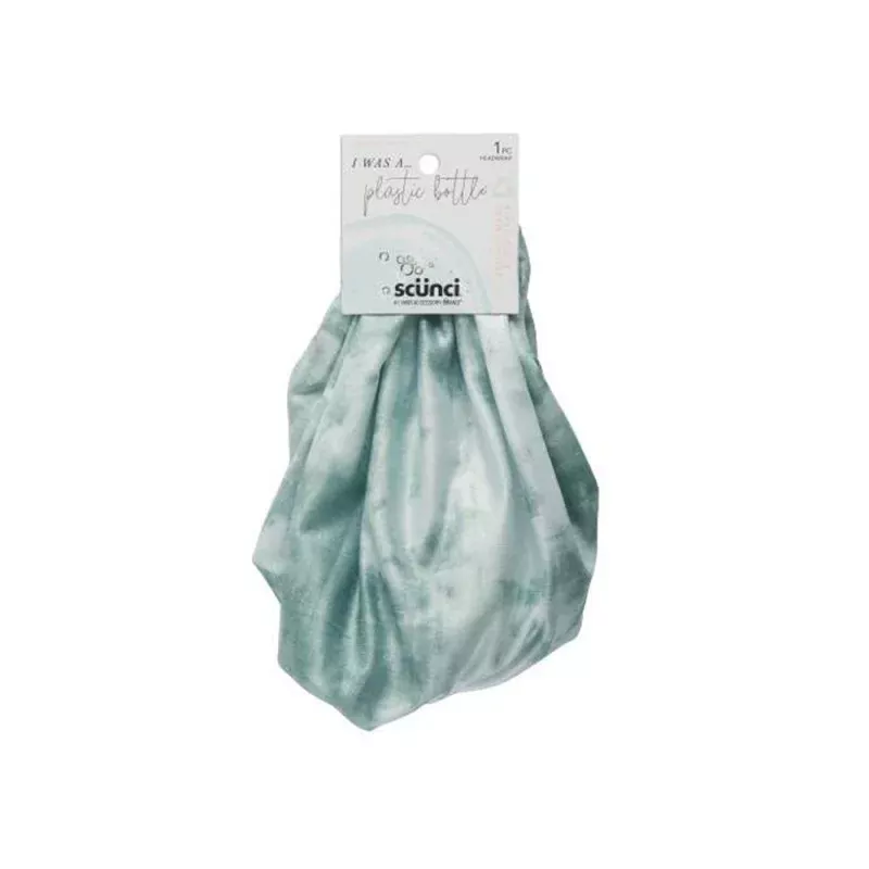 Tie Dye Wide Headwrap - Black