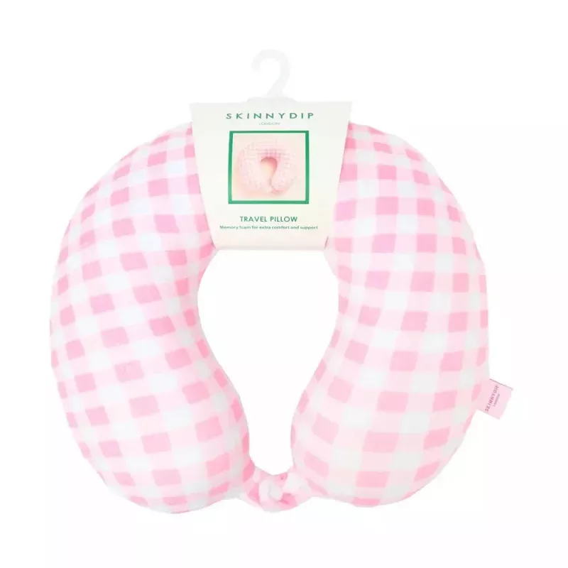 Travel Neck Pillow - Gingham