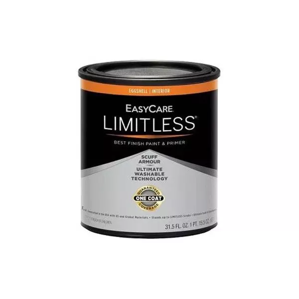 True Value EasyCare Limitless 1 Qt. White Eggshell Acrylic Latex Interior Paint & Primer