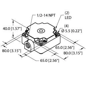 TURCK NI40-CP80-FZ3X2/S100-S10 Inductive Sensor