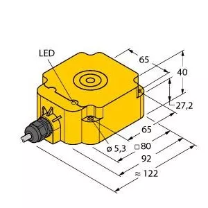 TURCK NI60-Q80-Y1X Inductive Sensor