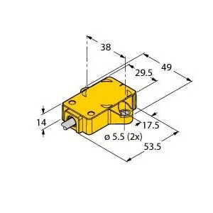 TURCK RI360P2-QR14-ELU4X2/S97 Inductive Angle Sensor