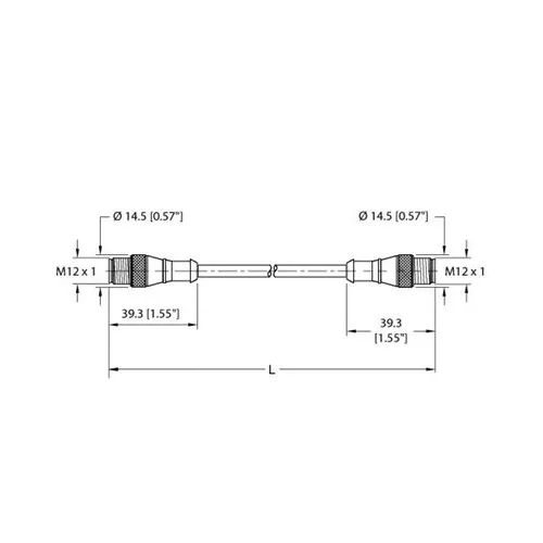 TURCK RS 4.4T-50-RS 4.4T Actuator and Sensor Cordset