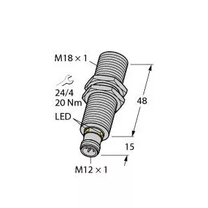 TURCK RU70U-M18M-UP8X2-H1151 Ultrasonic Sensor