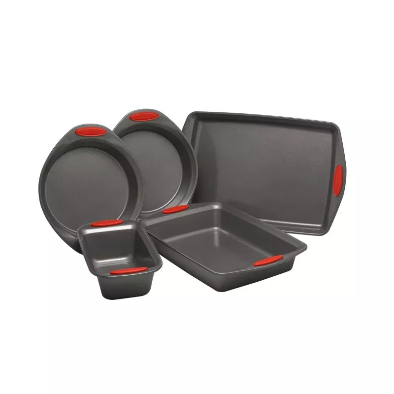 Yum-O Nonstick Bakeware Red 5-Piece Set
