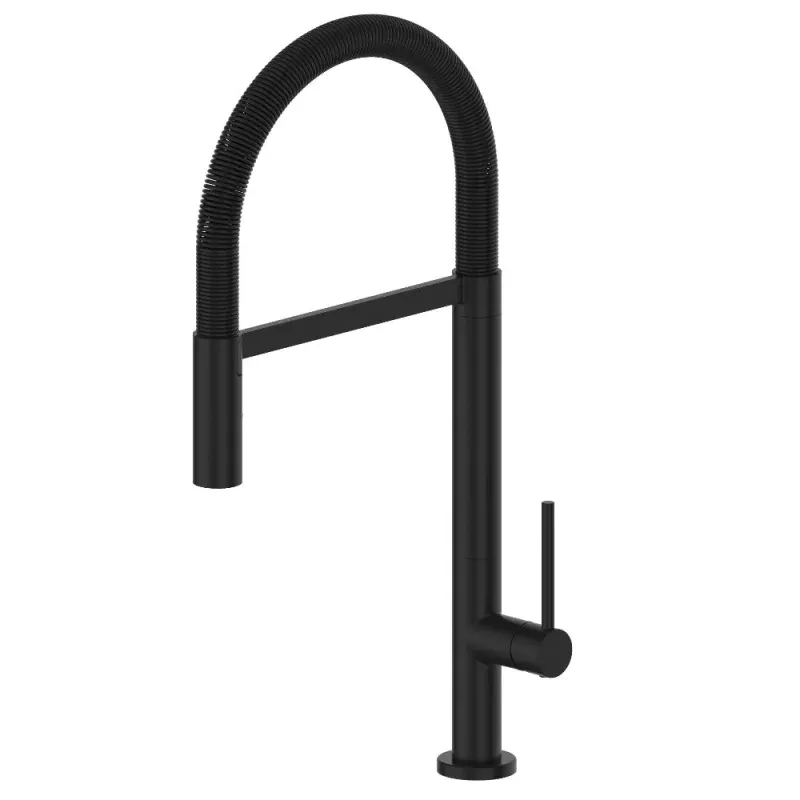 ZLINE INCKFMB Autograph Edition Incline Pull Down Single Handle Kitchen Faucet In Matte Black