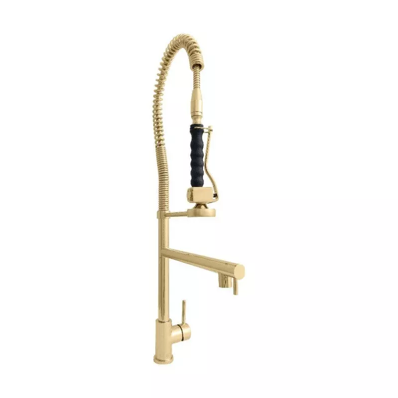 ZLINE VNGKFPG Autograph Edition Van Gogh Pull Down Spring Kitchen Faucet With Pot Filler In Polished Gold